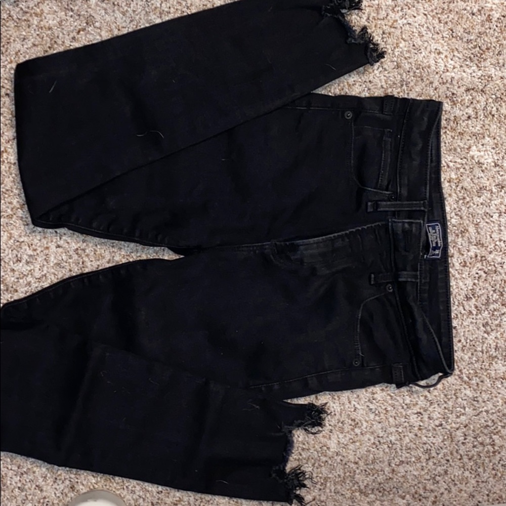 Abercrombie black skinny jeans